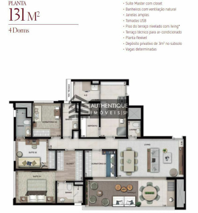 Imagem Apartamento com 4 Quartos à Venda, 247 m² em Vila Leopoldina - São Paulo