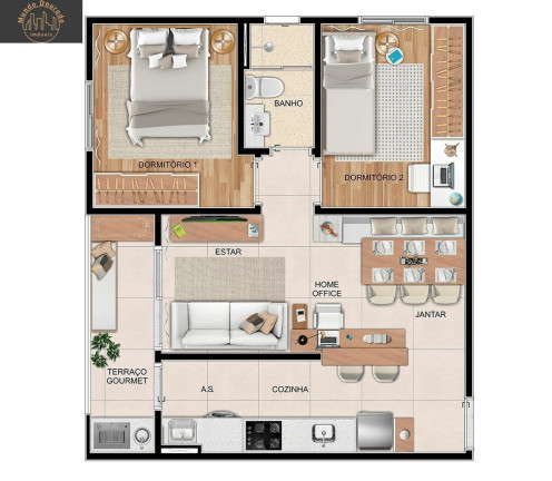 Imagem Apartamento com 2 Quartos à Venda, 52 m² em Centro - São Bernardo Do Campo