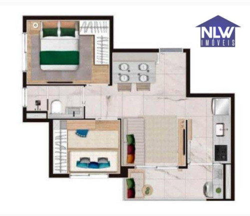 Apartamento com 2 Quartos à Venda, 42 m² em Itaquera - São Paulo