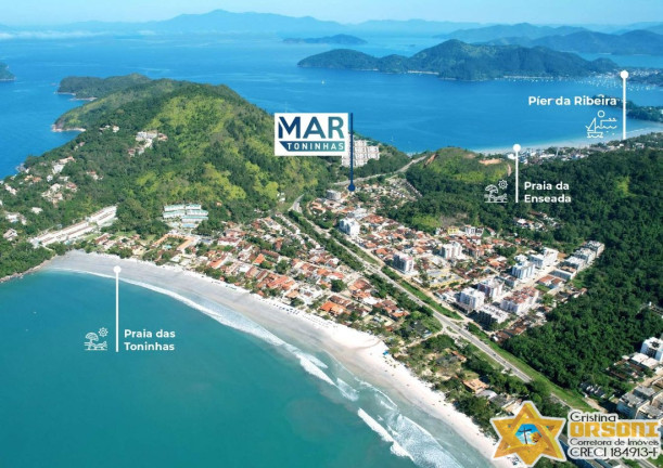 Imagem Apartamento com 1 Quarto à Venda, 35 m² em Toninhas - Ubatuba
