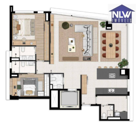 Apartamento com 3 Quartos à Venda, 142 m² em Itaim Bibi - São Paulo