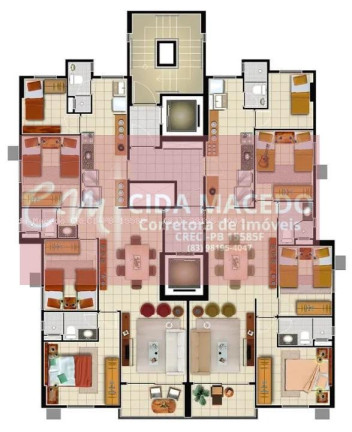 Imagem Apartamento com 3 Quartos à Venda, 89 m² em Brisamar - João Pessoa