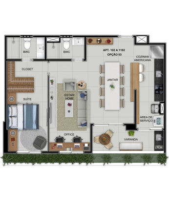 Imagem Apartamento com 2 Quartos à Venda, 64 m² em Poço - Recife