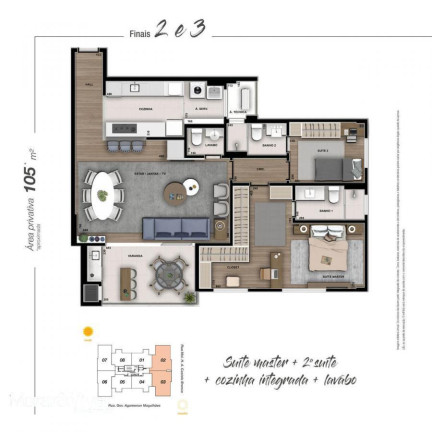Imagem Apartamento com 2 Quartos à Venda, 66 m² em Cristo Rei - Curitiba Imagem Apartamento com 2 Quartos à Venda, 66 m² em Cristo Rei - Curitiba