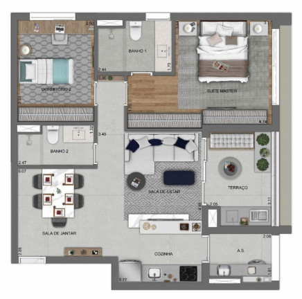 Imagem Apartamento com 2 Quartos à Venda, 70 m² em Vila Nova Conceição - São Paulo