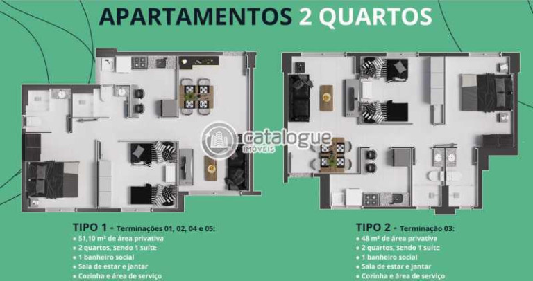 Imagem Apartamento com 2 Quartos à Venda, 48 m² em Rosa Dos Ventos - Parnamirim Imagem Apartamento com 2 Quartos à Venda, 48 m² em Rosa Dos Ventos - Parnamirim