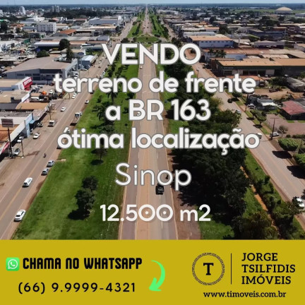 Terreno à Venda, 12.500 m² em Setor Industrial Norte - Sinop