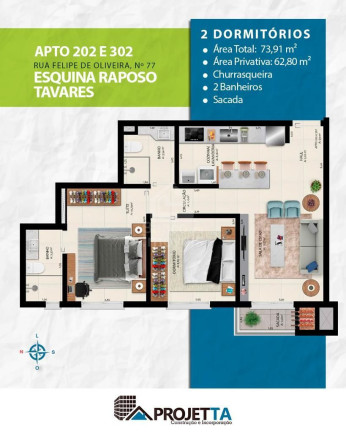 Imagem Apartamento com 2 Quartos à Venda, 62 m² em Centro - Santa Maria