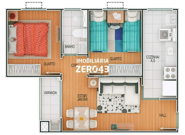 Imagem Apartamento com 2 Quartos à Venda, 47 m² em Gleba Fazenda Palhano - Londrina Imagem Apartamento com 2 Quartos à Venda, 47 m² em Gleba Fazenda Palhano - Londrina
