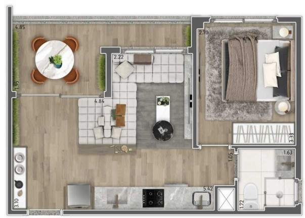 Imagem Apartamento com 1 Quarto à Venda, 30 m² em Vila Mariana - São Paulo