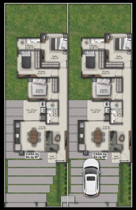 Imagem Casa com 3 Quartos à Venda, 82 m² em Bosque Da Mata - Tijucas