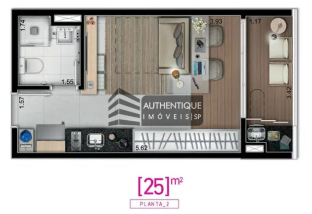Imagem Imóvel com 1 Quarto à Venda, 25 m² em Indianópolis - São Paulo
