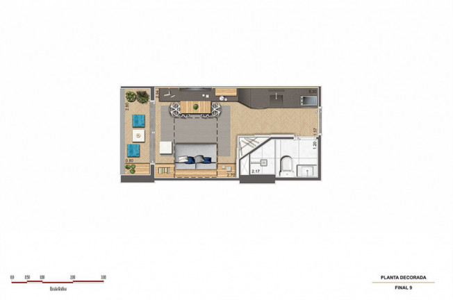 Imagem Studio com 1 Quarto à Venda, 24 m² em Centro - São Paulo