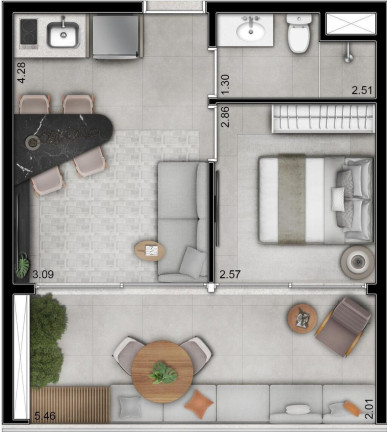 Imagem Apartamento com 1 Quarto à Venda, 41 m² em Jardim Paulista - São Paulo