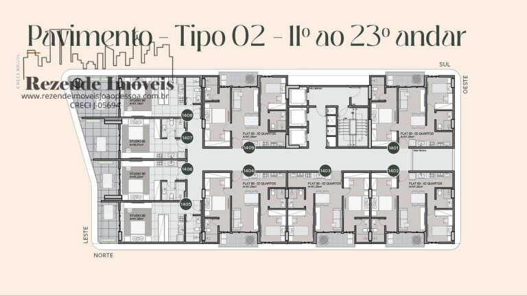 Imagem Apartamento com 1 Quarto à Venda, 30 m² em Manaíra - João Pessoa Imagem Apartamento com 1 Quarto à Venda, 30 m² em Manaíra - João Pessoa