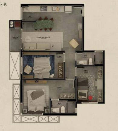 Imagem Apartamento com 3 Quartos à Venda, 82 m² em Ribeirão Da Ilha - Florianópolis Imagem Apartamento com 3 Quartos à Venda, 82 m² em Ribeirão Da Ilha - Florianópolis