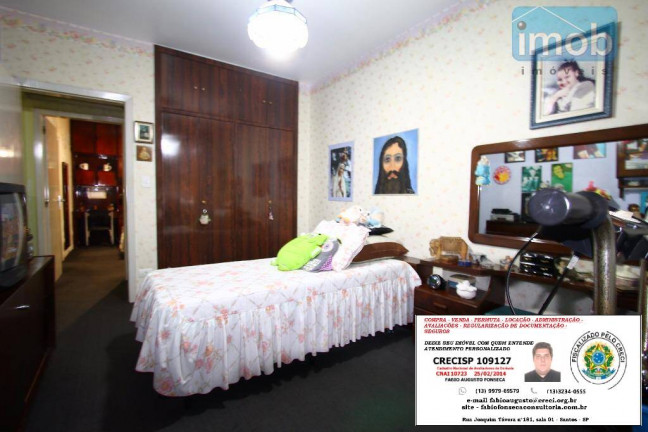 Imagem Apartamento com 3 Quartos à Venda ou Locação, 160 m² em José Menino - Santos