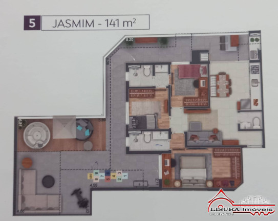 Imagem Apartamento com 3 Quartos para Alugar, 143 m² em Jardim Satélite - São José Dos Campos Imagem Apartamento com 3 Quartos para Alugar, 143 m² em Jardim Satélite - São José Dos Campos