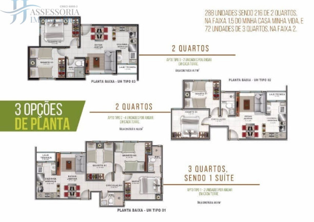 Imagem Apartamento com 3 Quartos para Alugar ou Temporada, 59 m² em Planalto - Natal