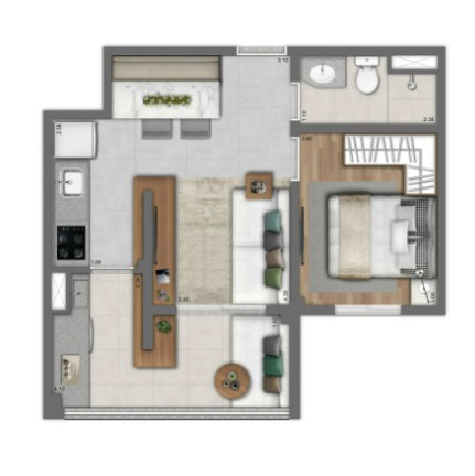 Imagem Imóvel com 2 Quartos à Venda, 50 m² em Panamby - São Paulo Imagem Imóvel com 2 Quartos à Venda, 50 m² em Panamby - São Paulo