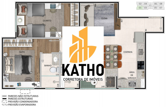 Imagem Apartamento com 2 Quartos à Venda, 54 m² em Eldorado - Contagem