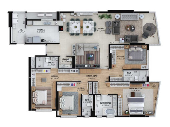 Imagem Apartamento com 4 Quartos à Venda, 221 m² em Centro - Balneário Camboriú Imagem Apartamento com 4 Quartos à Venda, 221 m² em Centro - Balneário Camboriú