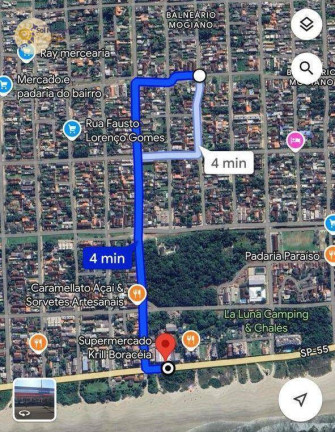 Terreno à Venda, 400 m² em Balneario Mogiano - Bertioga