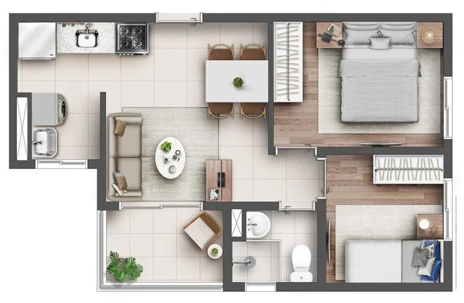 Apartamento com 2 Quartos à Venda, 39 m² em Santana - São Paulo