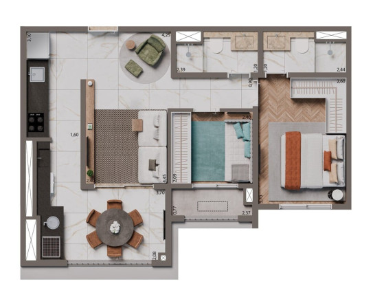 Imagem Apartamento com 2 Quartos à Venda, 74 m² em Santo Amaro - São Paulo