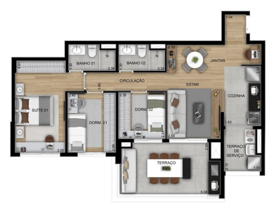 Imagem Apartamento com 2 Quartos à Venda, 71 m² em Vila Guilhermina - São Paulo Imagem Apartamento com 2 Quartos à Venda, 71 m² em Vila Guilhermina - São Paulo
