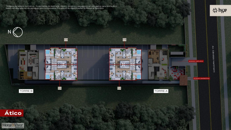 Imagem Apartamento com 3 Quartos à Venda, 86 m² em Mercês - Curitiba