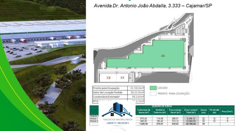 Imagem Imóvel Comercial para Alugar, 9.246 m² em Empresarial Colina - Cajamar Imagem Imóvel Comercial para Alugar, 9.246 m² em Empresarial Colina - Cajamar