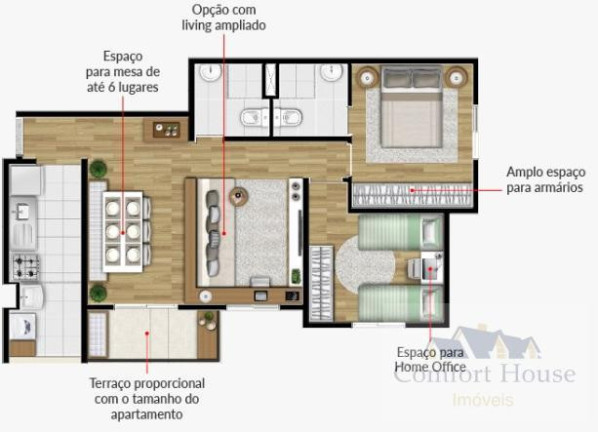 Imagem Apartamento com 3 Quartos à Venda, 60 m² em Campestre - Santo André