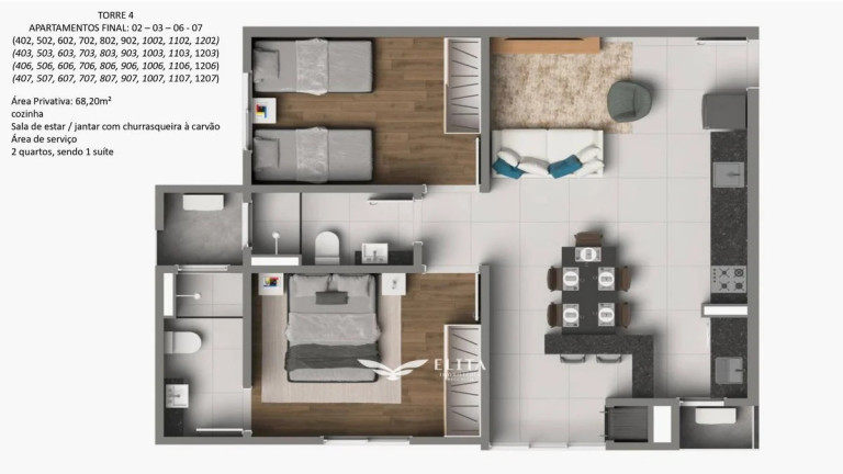 Imagem Apartamento com 2 Quartos à Venda, 62 m² em Nossa Senhora Da Paz - Balneário Piçarras