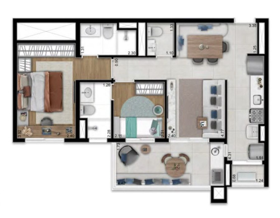 Imagem Apartamento com 3 Quartos à Venda, 78 m² em Vila Osasco - Osasco Imagem Apartamento com 3 Quartos à Venda, 78 m² em Vila Osasco - Osasco