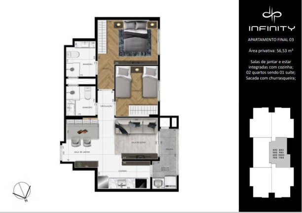 Imagem Apartamento com 3 Quartos à Venda, 62 m² em Centro - São José Dos Pinhais Imagem Apartamento com 3 Quartos à Venda, 62 m² em Centro - São José Dos Pinhais