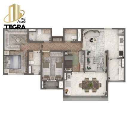 Imagem Apartamento com 4 Quartos à Venda, 127 m² em Brooklin - São Paulo Imagem Apartamento com 4 Quartos à Venda, 127 m² em Brooklin - São Paulo