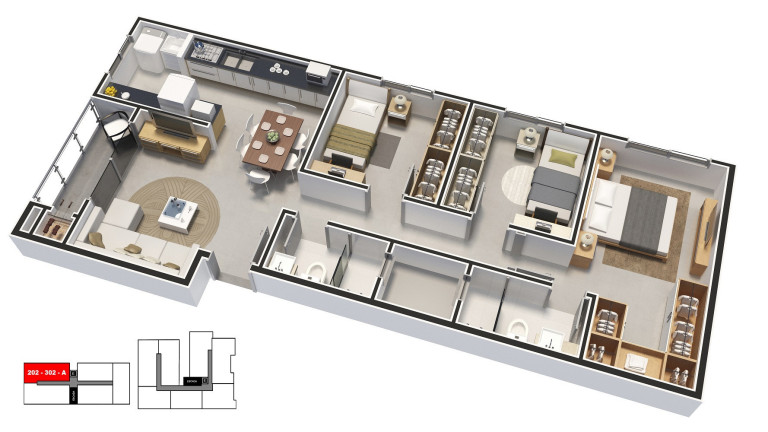 Imagem Apartamento com 2 Quartos à Venda, 57 m² em Americano - Lajeado