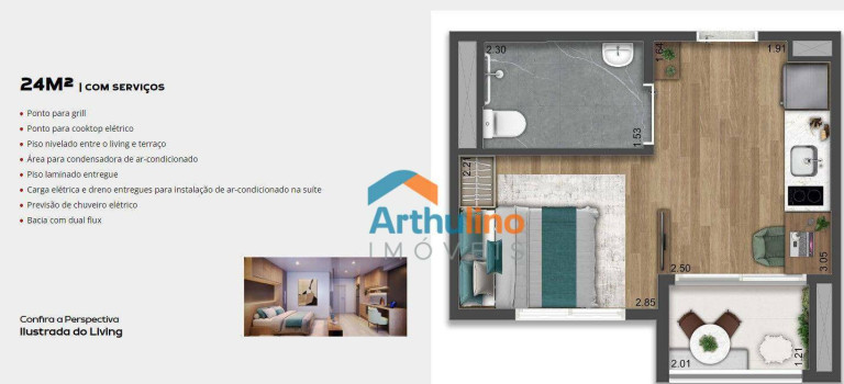 Imagem Apartamento com 2 Quartos à Venda, 40 m² em Vila Guilhermina - São Paulo
