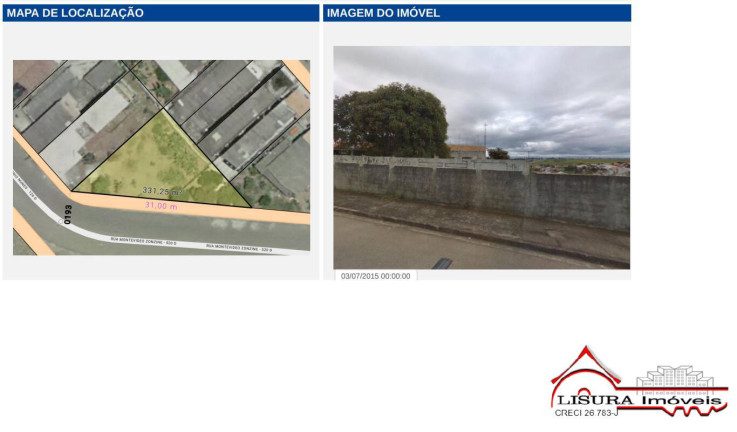 Terreno à Venda, 331 m² em Jardim Paraíso - Jacareí
