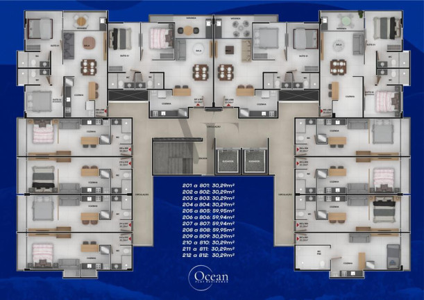 Imagem Apartamento com 2 Quartos à Venda, 59 m² Imagem Apartamento com 2 Quartos à Venda, 59 m²