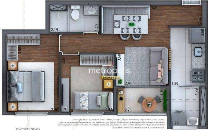 Imagem Apartamento com 2 Quartos à Venda, 46 m² em Jardim Marajoara - São Paulo Imagem Apartamento com 2 Quartos à Venda, 46 m² em Jardim Marajoara - São Paulo