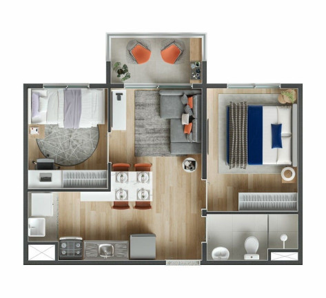 Imagem Apartamento com 2 Quartos à Venda, 38 m² em Sapopemba - São Paulo