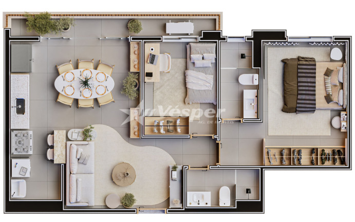 Imagem Apartamento com 2 Quartos à Venda, 69 m² em Setor Marista - Goiânia Imagem Apartamento com 2 Quartos à Venda, 69 m² em Setor Marista - Goiânia