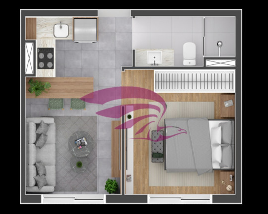 Imagem Imóvel com 1 Quarto à Venda, 49 m² em Batel - Curitiba
