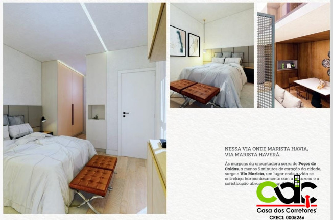 Imagem Apartamento com 2 Quartos à Venda, 137 m² em São Domingos - Poços De Caldas