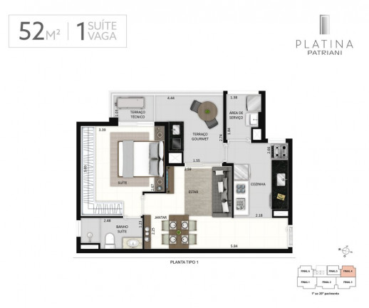 Imagem Apartamento com 1 Quarto à Venda, 53 m² em Tatuapé - São Paulo Imagem Apartamento com 1 Quarto à Venda, 53 m² em Tatuapé - São Paulo