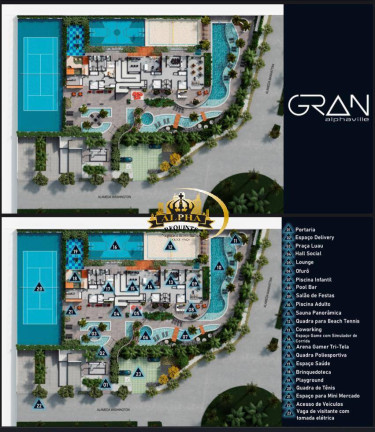 Imagem Apartamento com 3 Quartos à Venda, 112 m² em Alphagran Alphaville - Barueri