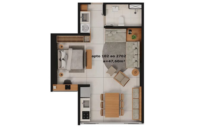 Imagem Apartamento com 1 Quarto à Venda, 40 m² em Pina - Recife Imagem Apartamento com 1 Quarto à Venda, 40 m² em Pina - Recife