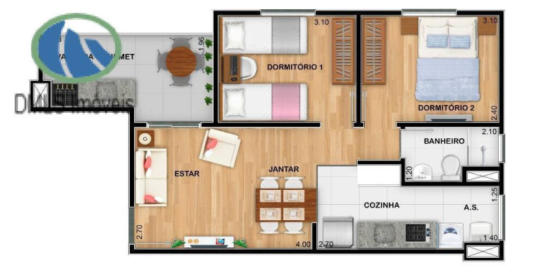 Imagem Apartamento com 2 Quartos à Venda, 49 m² em Portão Vermelho - Vargem Grande Paulista Imagem Apartamento com 2 Quartos à Venda, 49 m² em Portão Vermelho - Vargem Grande Paulista